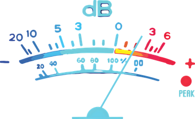 Volume VU Meter Vintage Audio Engineer Recording T-Shirt