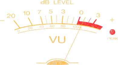 Volume VU Meter Vintage Audio Engineer Recording Studio Coaster