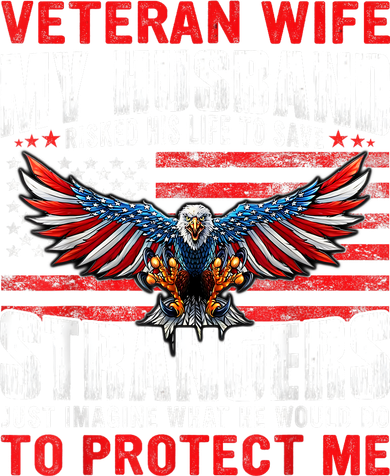 Veteran Wife Army Husband Soldier Saying Cool Military Usa Women's Long Sleeve Shirt
