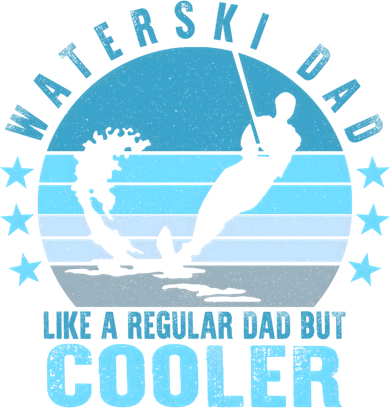 Waterski Dad Fathers Day Ski Lover Dad Water Skiing Rider Gift Backpack