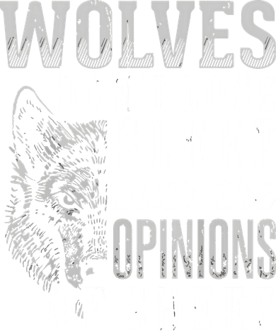 Wolves Don't Lose Sleep Over The Opinions Of Sheep Grunge Ornament