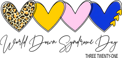 World Down Syndrome Day March 21st Awareness Heart Doggie Tank