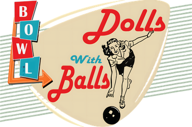 Womens Dolls With Balls Vintage Retro Matching Bowling Team Ornament