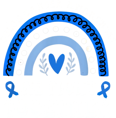 We Fights Together Rainbow Retro Colon Cancer Awareness Gift Hat