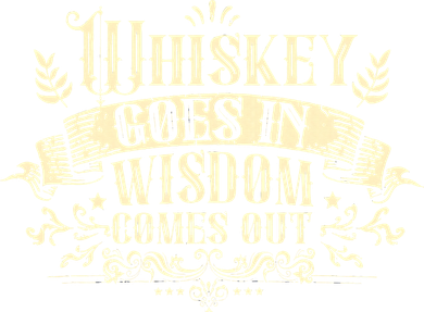 Whiskey Goes In Wisdom Comes Out Drinker Drinking Whisky Women's T-Shirt