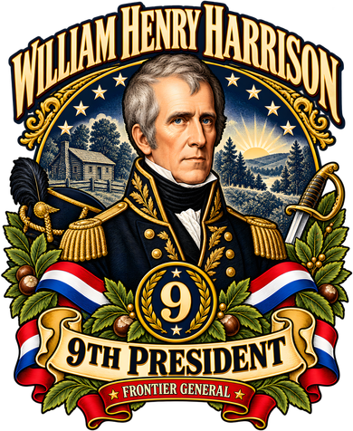 William Henry Harrison 9th President Frontier General Toddler Hoodie