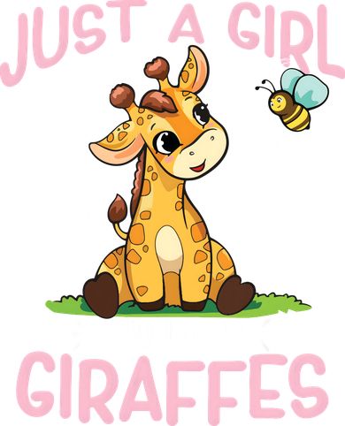 Who Loves Giraffe, Cute Giraffe Button