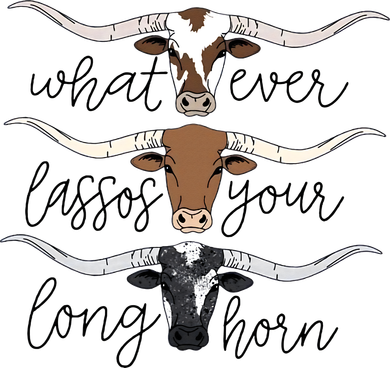 Whatever Lassos Your Longhorn Country Cow Farm Gift Women's Dry Zone Grid Polo