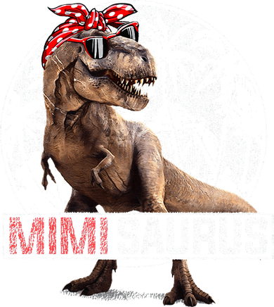 Womens Mimisaurus T Rex Dinosaur Funny Mimi Saurus Family Matching Doggie Tank