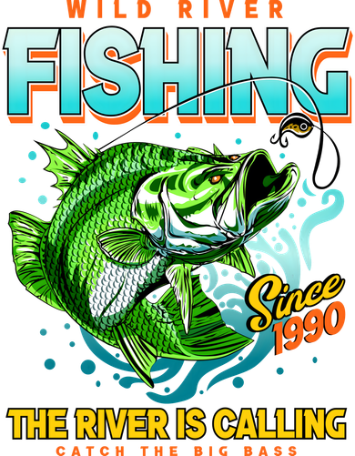 Wild River Fishing The River Is Calling Catch The Big Bass Since 1990 Kids Sweatshirt