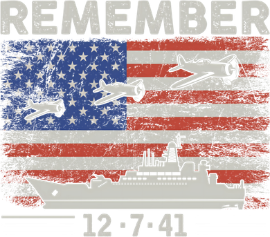 Wwii Remember Pearl Harbor Memorial Day December 7th 1941 Gift Long Sleeve Shirt