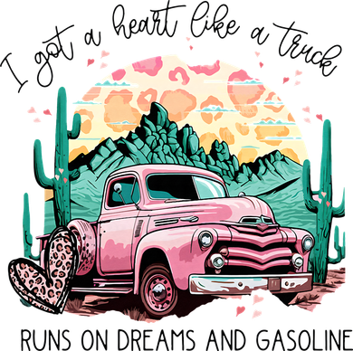 Western Sunset Cow I Got A Heart Like A Truck Tank Top