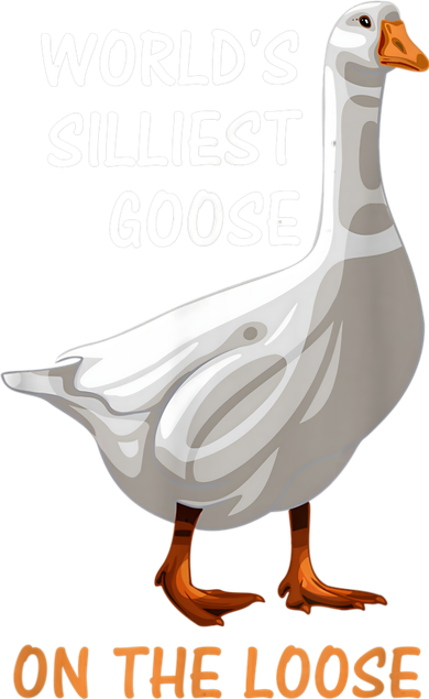 World's Silliest Goose On The Loose Funny Silly Kids Hoodie
