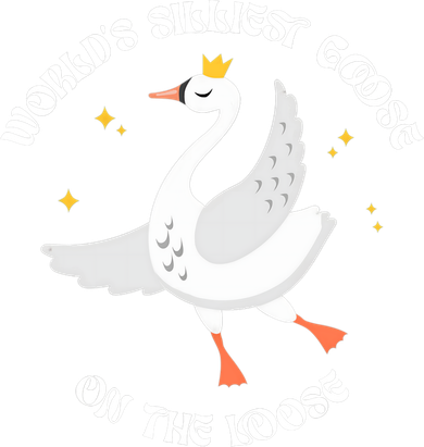 World's Silliest Goose On The Loose Funny Women's T-Shirt