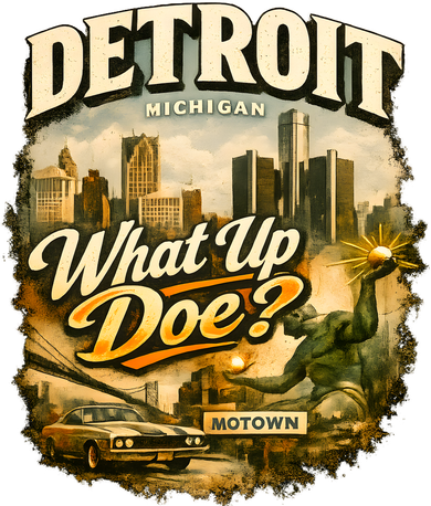 What Up Doe Detroit Michigan Motown Santa Hat