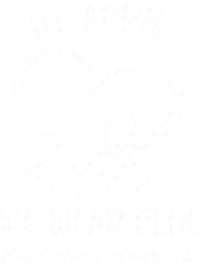We Wear Blue Child Abuse Prevention Month Leopard Rainbow Button