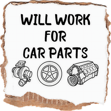 Will Work For Car Parts Car Enthusiast Muscle Car Baby Bodysuit