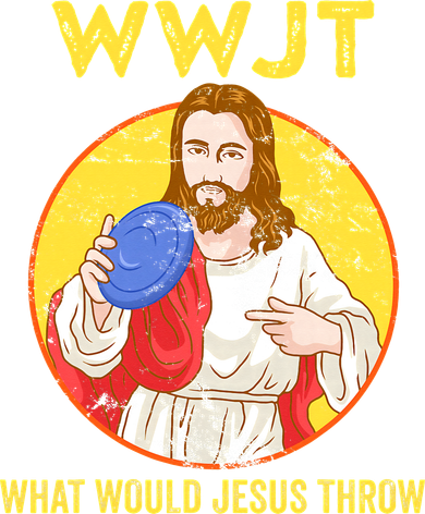 What Would Jesus Throw Frisbee Golf Button