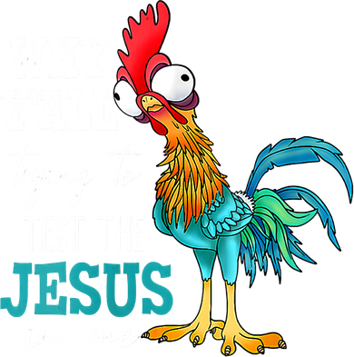 Women Why Y'all Trying To Test The Jesus In Me Funny Chicken Kids Sweatshirt