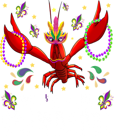 Whos Your Crawdaddy Mardi Gras Crawfish Jester Beads Funny Gift Doggie Tank
