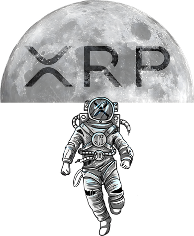 Xrp Moon Astronaut Ripple Cryptocurrency Graphic Cute Gift Kids Long Sleeve Shirt