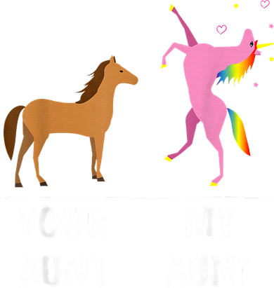 Your Aunt Horse My Aunt Unicorn Funny Tote Bag