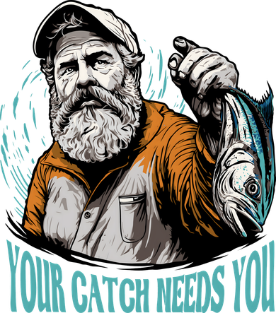 Your Catch Needs You Fishing Coaster