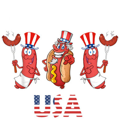 You Cant Spell Sausage Without Usa 4th Of July American Flag Cute Gift Kids Sweatshirt