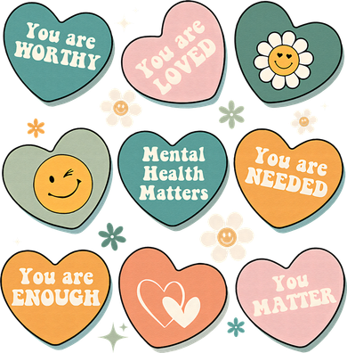 You Matter Kindness Be Kind Groovy Mental Health Matters Coaster