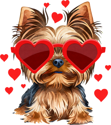 Yorkshire Terrier Valentines Day Yorkie Lover Women's T-Shirt