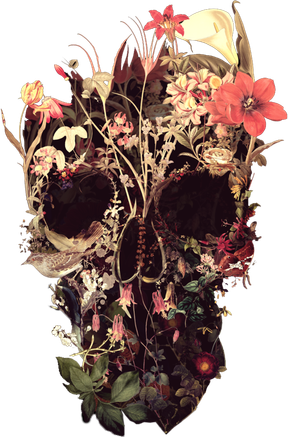 Bloom Skull Flower Kids Sweatshirt