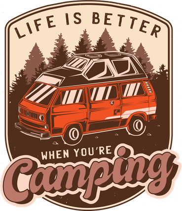 Life Is Better When You're Camping Vintage Doggie Tank
