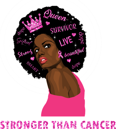 Stronger Than Cancer African American Woman Hat