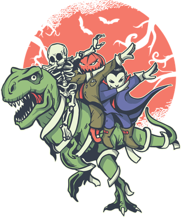 Dabbing Halloween Characters Toddler T-Shirt