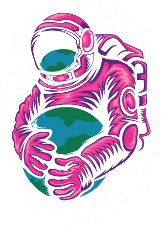 Astronaut Holding The Earth Close Golf Towel