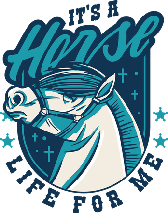 It's A Horse Life For Me Kids Hoodie