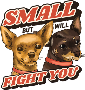 Small But Will Fight You Puppy Kids Sweatshirt