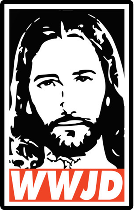 WWJD What Would Jesus Do Poster Design Polo