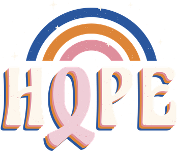 Hope Breast Cancer Awareness Rainbow Kids Hoodie