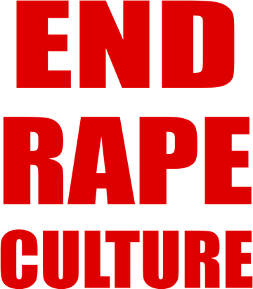 End Rape Culture Red Imprint Coaster