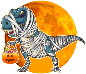 Funny Halloween Mummy TRex Toddler T-Shirt