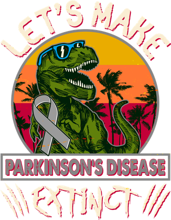 Let's Make Parkinson's Disease Extinct TRex Dinosaur Toddler Long Sleeve