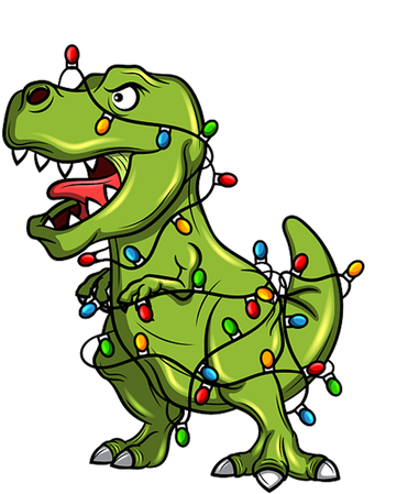 Merry T Rexmas Trex Christmas Ceramic Ornament