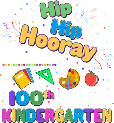 Hip Hip Hooray It's The 100th Day Of Kindergarten T-Shirt