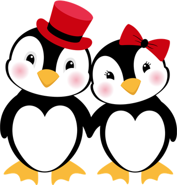 Cute Penguin Love Couples Valentines Toddler Hoodie