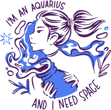 Aquarius Need Space Female Coffee Mug
