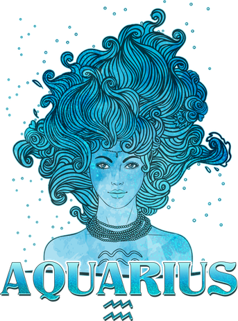 Aquarius Zodiac Woman Beanie