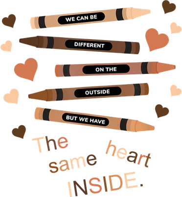 Different On The Outside Same Heart Inside Button
