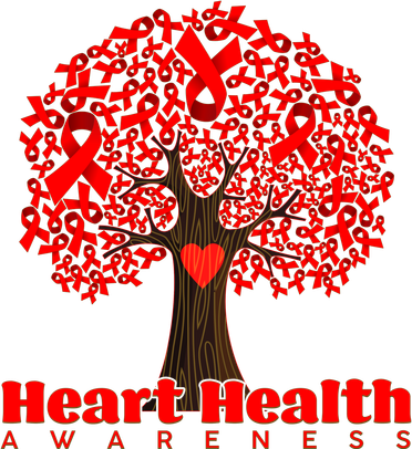Heart Health Awareness Red Ribbon Heart Tree Beanie