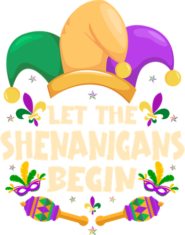 Funny Mardi Gras Let The Shenanigans Begin Kids Hoodie